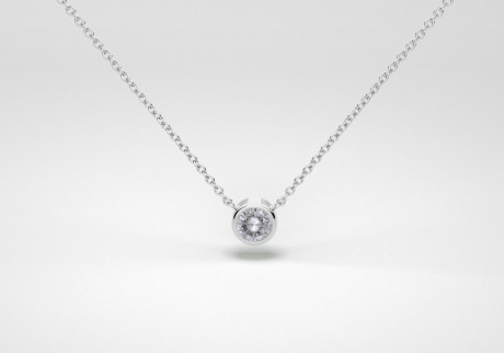 The One Necklace - Gray - White Gold 18 Kt