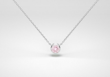 The One Necklace - Pink - White Gold 18 Kt