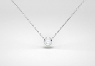The One Necklace - White - White Gold 18 Kt