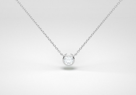 The One Necklace - White - White Gold 18 Kt