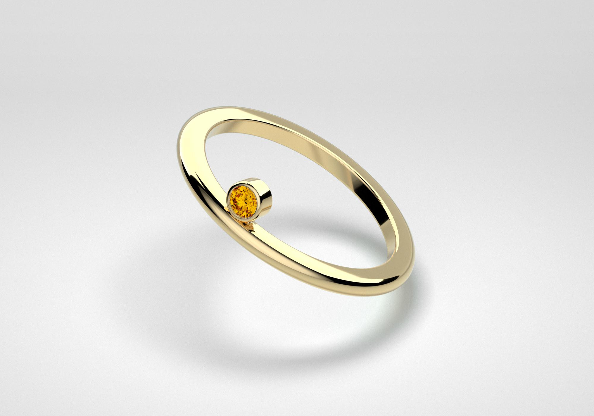 The One Ring - Cognac - Yellow Gold 18 Kt