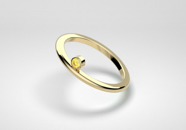 The One Ring - Canary - Yellow Gold 18 Kt